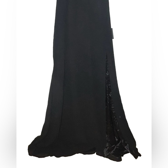 NWT Lulus Captured Your Heart Black Halter Maxi Dress, Side Slit, Plus Size 3X - Picture 9 of 16